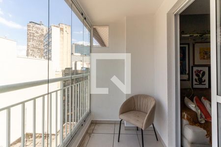 Varanda de apartamento à venda com 1 quarto, 36m² em República, São Paulo