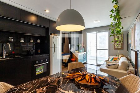 Sala de apartamento à venda com 1 quarto, 36m² em República, São Paulo