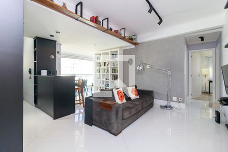 Sala de apartamento para alugar com 2 quartos, 75m² em Santo Amaro, São Paulo