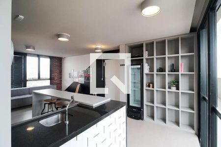 Apartamento para alugar com 21m², 1 quarto e sem vaga Apartamento para alugar com 21m², 1 quarto e sem vagaÁrea comum - Salão de festas
