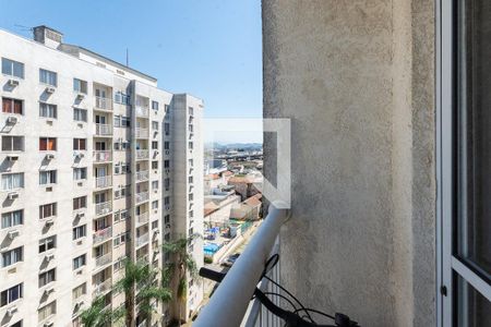 Varanda da Sala de apartamento à venda com 2 quartos, 47m² em São Cristóvão, Rio de Janeiro