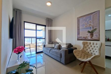 Sala de apartamento para alugar com 2 quartos, 73m² em Mirim, Praia Grande