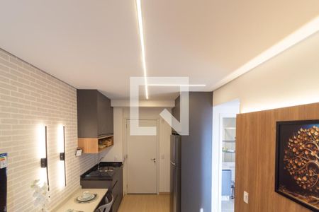Teto com led Sala de apartamento à venda com 1 quarto, 33m² em Santo Amaro, São Paulo