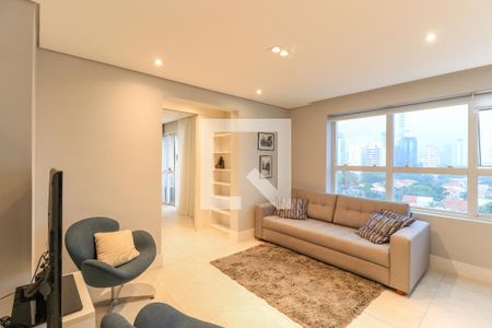 Sala de apartamento para alugar com 1 quarto, 56m² em Brooklin, São Paulo