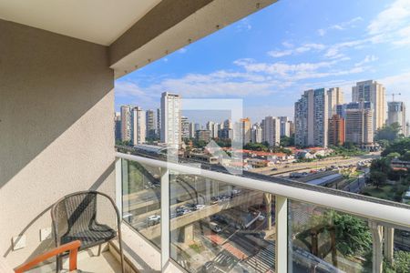 Varanda de apartamento para alugar com 1 quarto, 37m² em Brooklin Paulista, São Paulo