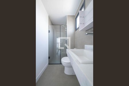 Banheiro Social de kitnet/studio à venda com 1 quarto, 25m² em Brooklin Paulista, São Paulo