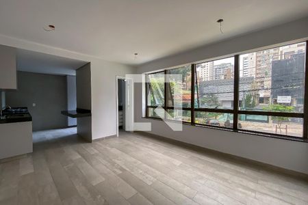 Sala de apartamento para alugar com 1 quarto, 51m² em Santo Agostinho, Belo Horizonte