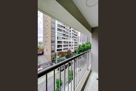 Varanda da Sala de kitnet/studio à venda com 1 quarto, 25m² em Vila Dom Pedro I, São Paulo