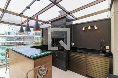 Apartamento à venda com 144m², 2 quartos e 2 vagasTerraço da cobertura - área gourmet