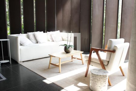 Studio à venda com 27m², 1 quarto e sem vagaHall do edifício