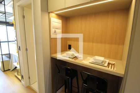 Cozinha de kitnet/studio à venda com 1 quarto, 24m² em Vila Olímpia, São Paulo
