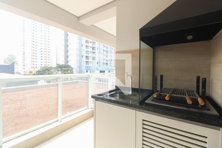 Varanda Gourmet  de apartamento para alugar com 1 quarto, 52m² em Vila Azevedo, São Paulo