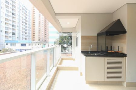 Varanda Gourmet  de apartamento para alugar com 1 quarto, 52m² em Vila Azevedo, São Paulo