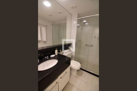 Banheiro da Suíte de apartamento para alugar com 1 quarto, 25m² em Barra da Tijuca, Rio de Janeiro