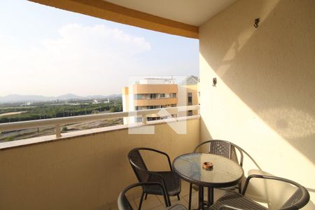 Varanda da Sala de apartamento para alugar com 1 quarto, 50m² em Barra da Tijuca, Rio de Janeiro