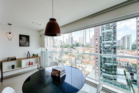 Varanda da Sala/Quarto de kitnet/studio para alugar com 1 quarto, 52m² em Vila Regente Feijó, São Paulo