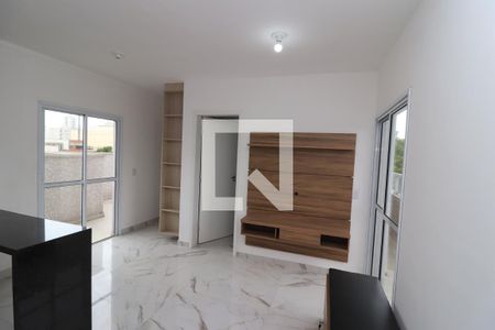 Sala/Cozinha de apartamento à venda com 1 quarto, 42m² em Vila Azevedo, São Paulo