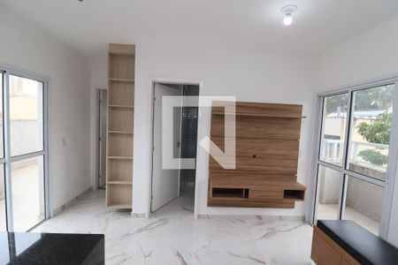 Sala/Cozinha de apartamento à venda com 1 quarto, 42m² em Vila Azevedo, São Paulo
