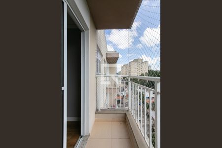 Varanda da Sala de apartamento para alugar com 2 quartos, 48m² em Parque Dom João Neri, São Paulo