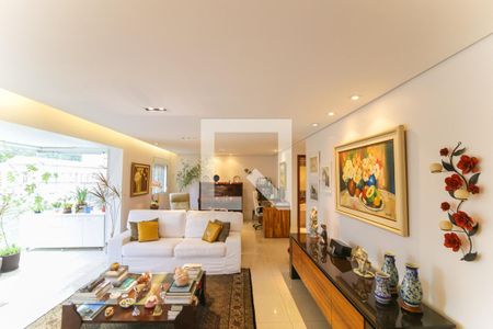 Sala de apartamento à venda com 4 quartos, 201m² em Jardim Fonte do Morumbi, São Paulo