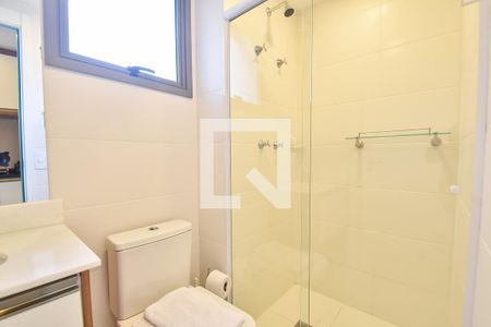 Banheiro de kitnet/studio para alugar com 1 quarto, 25m² em Ipiranga, São Paulo