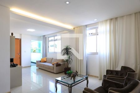 Sala de apartamento para alugar com 3 quartos, 110m² em União, Belo Horizonte