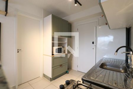 Cozinha de apartamento para alugar com 1 quarto, 28m² em Barra Funda, São Paulo