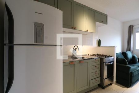 cozin de apartamento para alugar com 1 quarto, 28m² em Barra Funda, São Paulo