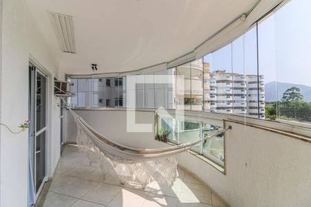 Varanda Sala de apartamento à venda com 3 quartos, 93m² em Recreio dos Bandeirantes, Rio de Janeiro