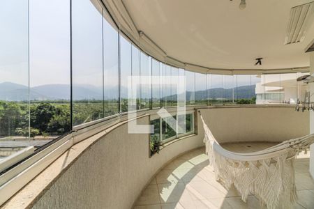 Varanda Sala de apartamento à venda com 3 quartos, 93m² em Recreio dos Bandeirantes, Rio de Janeiro