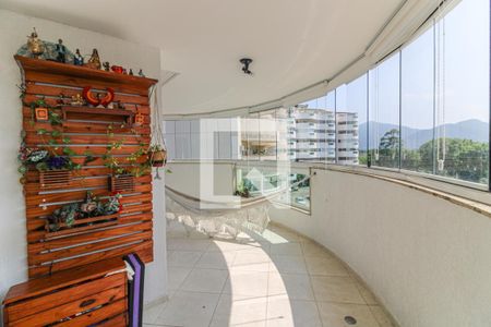 Varanda Sala de apartamento à venda com 3 quartos, 93m² em Recreio dos Bandeirantes, Rio de Janeiro