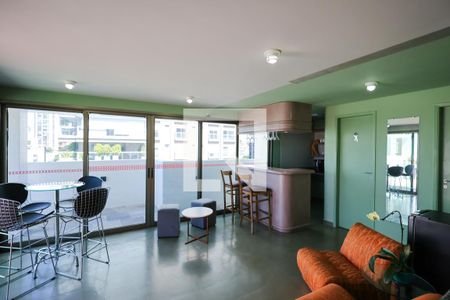 Apartamento para alugar com 46m², 1 quarto e 1 vaga Apartamento para alugar com 46m², 1 quarto e 1 vagaÁrea comum - Salão de festas