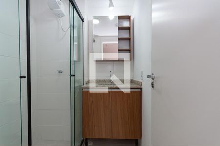 Studio para alugar com 28m², 1 quarto e sem vaga Studio para alugar com 28m², 1 quarto e sem vagaBanheiro