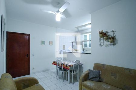 Sala  de apartamento para alugar com 2 quartos, 60m² em Canto do Forte, Praia Grande