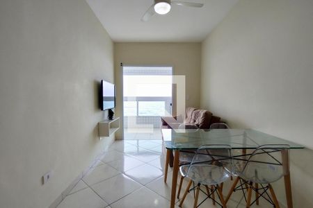 Sala de apartamento para alugar com 1 quarto, 40m² em Caiçara, Praia Grande