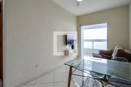 Sala de apartamento para alugar com 1 quarto, 40m² em Caiçara, Praia Grande