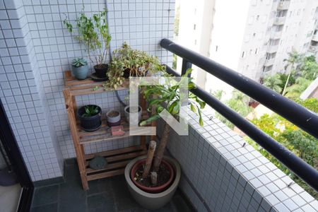 Varanda da Sala de apartamento para alugar com 2 quartos, 58m² em Vila Andrade, São Paulo