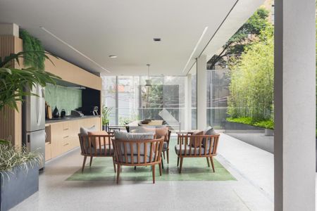 Apartamento à venda com 37m², 1 quarto e 1 vaga Apartamento à venda com 37m², 1 quarto e 1 vagaÁrea comum - Churrasqueira