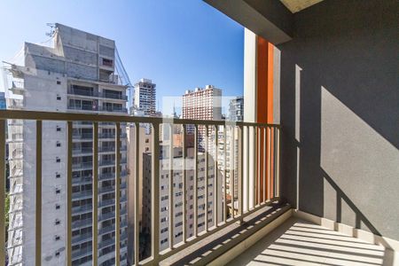 Studio à venda com 34m², 1 quarto e 1 vagaVaranda