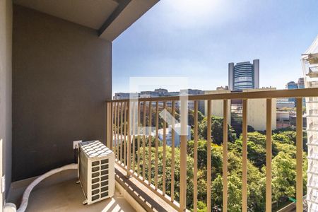 Studio à venda com 34m², 1 quarto e 1 vagaVaranda
