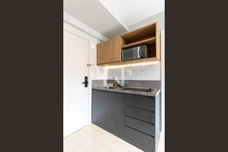 Cozinha de apartamento para alugar com 1 quarto, 27m² em Vila Nova Conceição, São Paulo