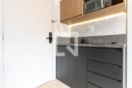 Cozinha de apartamento para alugar com 1 quarto, 27m² em Vila Nova Conceição, São Paulo
