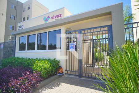 Apartamento para alugar com 40m², 2 quartos e sem vagaFachada e portaria QR CODE 