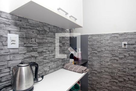Cozinha + Área de Serviço de kitnet/studio à venda com 1 quarto, 30m² em Cidade Baixa, Porto Alegre
