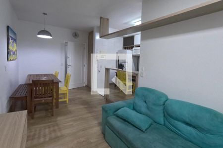 Sala de Estar e Jantar de apartamento para alugar com 2 quartos, 62m² em Marapé, Santos