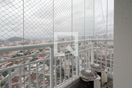 Varanda de apartamento para alugar com 2 quartos, 62m² em Marapé, Santos