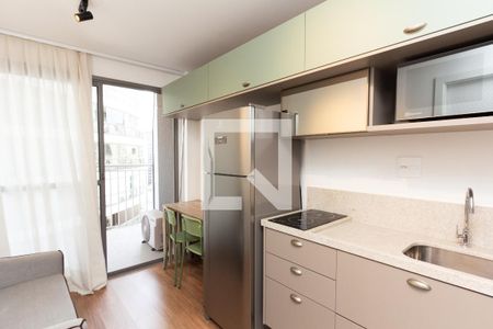 Sala/Cozinha de apartamento para alugar com 1 quarto, 26m² em Vila Nova Conceição, São Paulo