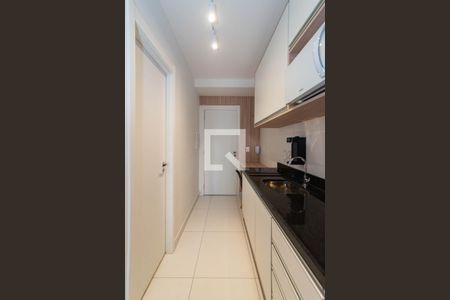 Cozinha de kitnet/studio para alugar com 1 quarto, 25m² em Brooklin, São Paulo