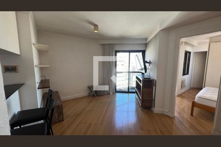 Sala  de apartamento à venda com 1 quarto, 56m² em Pinheiros, São Paulo