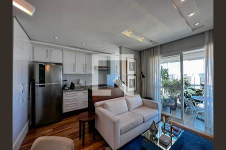 Sala de apartamento para alugar com 1 quarto, 39m² em Santo Amaro, São Paulo